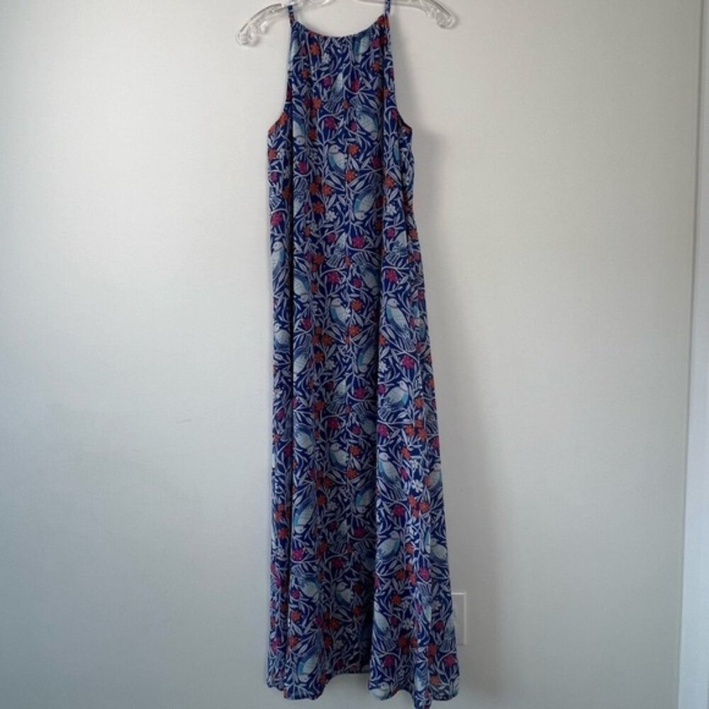 Old Navy Petite Blue Floral Maxi Dress with Racerback - size S - Picture 3 of 7